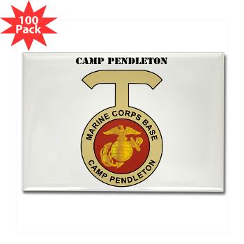 CP - M01 - 01 - Camp Pendleton with Text - Rectangle Magnet (100 pack)