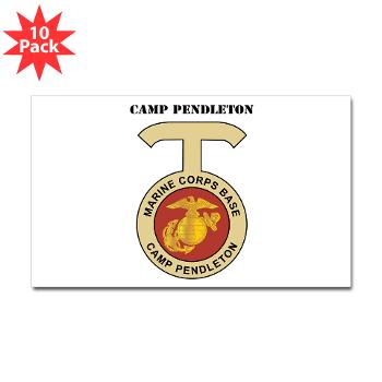 CP - M01 - 01 - Camp Pendleton with Text - Sticker (Rectangle 10 pk) - Click Image to Close