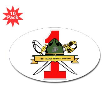 FRTB - M01 - 01 - First Recruit Training Battalion - Sticker (Oval 10 pk)