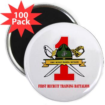 FRTB - M01 - 01 - First Recruit Training Battalion with Text - 2.25" Magnet (100 pack) - Click Image to Close