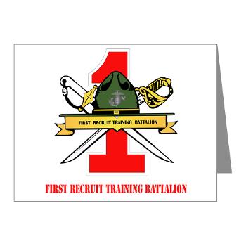 FRTB - M01 - 02 - First Recruit Training Battalion with Text - Note Cards (Pk of 20)