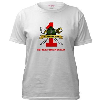 FRTB - A01 - 04 - First Recruit Training Battalion with Text - Women's T-Shirt