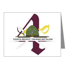 FRTB - M01 - 02 - Fourth Recruit Training Battalion - Note Cards (Pk of 20) - Click Image to Close