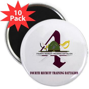 FRTB - M01 - 01 - Fourth Recruit Training Battalion with Text - 2.25" Magnet (10 pack)