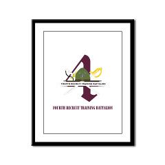 FRTB - M01 - 02 - Fourth Recruit Training Battalion with Text - Framed Panel Print - Click Image to Close