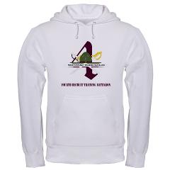 FRTB - A01 - 03 - Fourth Recruit Training Battalion with Text - Hooded Sweatshirt - Click Image to Close