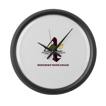 FRTB - M01 - 03 - Fourth Recruit Training Battalion with Text - Large Wall Clock