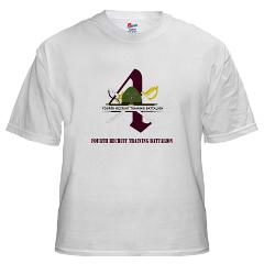 FRTB - A01 - 04 - Fourth Recruit Training Battalion with Text - White t-Shirt - Click Image to Close