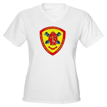 HB10M - A01 - 04 - Headquarters Battery 10th Marines - Women's V-Neck T-Shirt