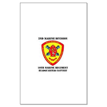 HB10M - M01 - 02 - Headquarters Battery 10th Marines with Text - Large Poster