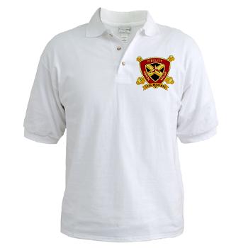 HB12M - A01 - 04 - Headquarters Battery 12th Marines Golf Shirt - Click Image to Close