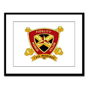 HB12M - M01 - 02 - Headquarters Battery 12th Marines Large Framed Print - Click Image to Close