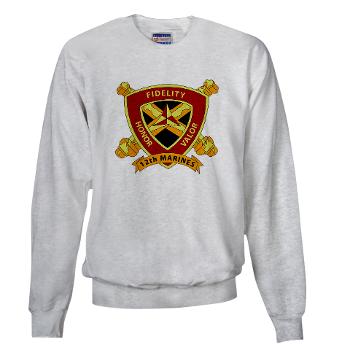 HB12M - A01 - 03 - Headquarters Battery 12th Marines Sweatshirt - Click Image to Close
