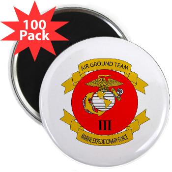 HB3M - M01 - 01 - Headquarters Bn - 3rd MARDIV with Text - 2.25 Magnet (100 pack)