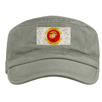 HB3M - A01 - 01 - Headquarters Bn - 3rd MARDIV with Text - Military Cap - Click Image to Close