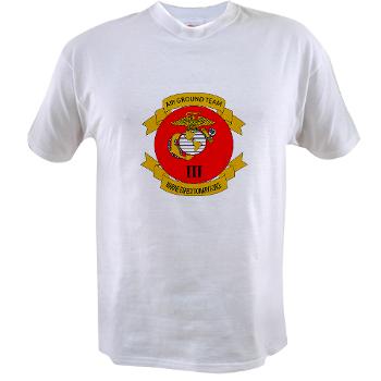 HB3M - A01 - 04 - Headquarters Bn - 3rd MARDIV with Text - Value T-Shirt