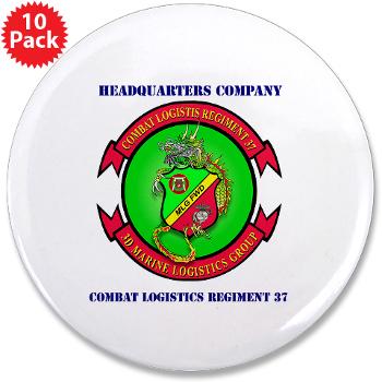 HC37 - M01 - 01 - Headquarters Company with text - 3.5" Button (10 pack) - Click Image to Close