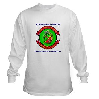 HC37 - A01 - 03 - Headquarters Company with text - Long Sleeve T-Shirt