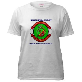 HC37 - A01 - 04 - Headquarters Company with text - Women's T-Shirt - Click Image to Close
