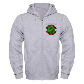 HC37 - A01 - 03 - Headquarters Company with text - Zip Hoodie
