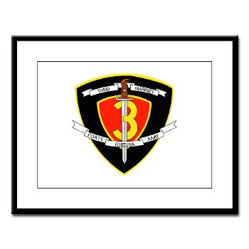 HC3M - M01 - 02 - Headquarters Company 3rd Marines Large Framed Print - Click Image to Close