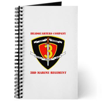 HC3M - M01 - 02 - Headquarters Company 3rd Marines with Text Journal - Click Image to Close