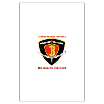 HC3M - M01 - 02 - Headquarters Company 3rd Marines with Text Large Poster - Click Image to Close