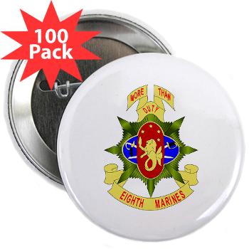 HC8M - M01 - 01 - Headquarters Company 8th Marines - 2.25" Button (100 pack)