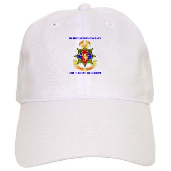 HC8M - A01 - 01 - Headquarters Company 8th Marines with Text - Cap