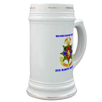 HC8M - M01 - 03 - Headquarters Company 8th Marines with Text - Stein - Click Image to Close