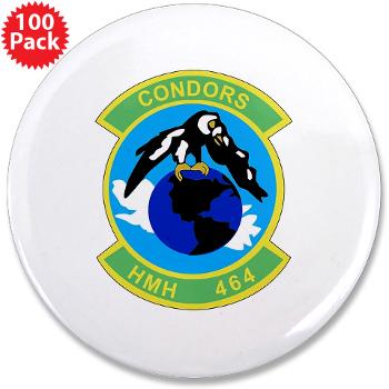 HHS464 - M01 - 01 - SSI - Heavy Helicopter Squadron 464 3.5" Button (100 pack)