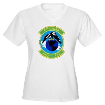 HHS464 - A01 - 04 - SSI - Heavy Helicopter Squadron 464 Women's V-Neck T-Shirt - Click Image to Close