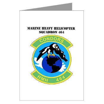 HHS464 - M01 - 02 - SSI - Heavy Helicopter Squadron 464 with Text Greeting Cards (Pk of 10)