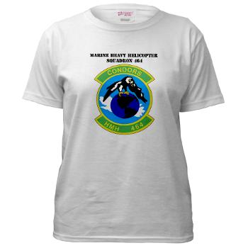 HHS464 - A01 - 04 - SSI - Heavy Helicopter Squadron 464 with Text Women's T-Shirt - Click Image to Close