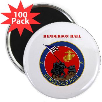 HH - M01 - 01 - Henderson Hall with Text - 2.25" Magnet (100 pack)