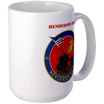 HH - M01 - 03 - Henderson Hall with Text - Large Mug