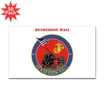 HH - M01 - 01 - Henderson Hall with Text - Sticker (Rectangle 50 pk) - Click Image to Close