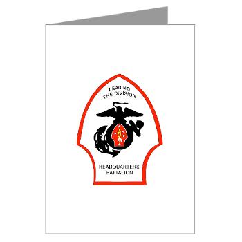 HQB2MD - M01 - 02 - HQ Battalion - 2nd Marine Division - Greeting Cards (Pk of 10) - Click Image to Close