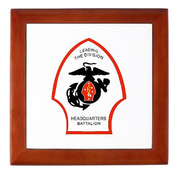 HQB2MD - M01 - 03 - HQ Battalion - 2nd Marine Division - Keepsake Box