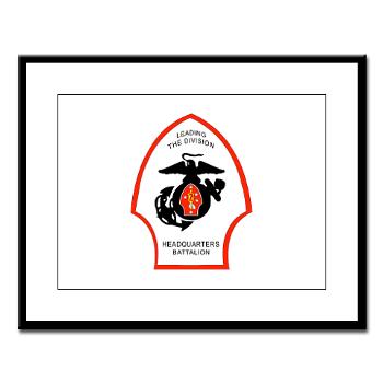 HQB2MD - M01 - 02 - HQ Battalion - 2nd Marine Division - Large Framed Print - Click Image to Close