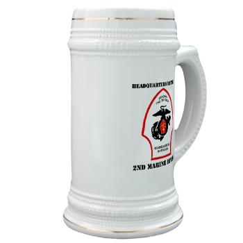 HQB2MD - M01 - 03 - HQ Battalion - 2nd Marine Division with Text - Stein