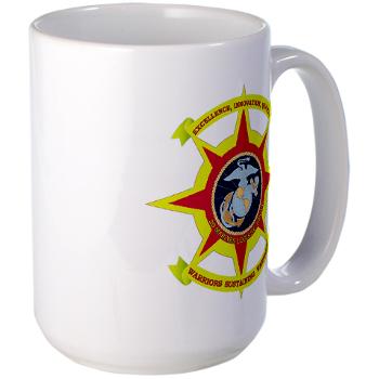 HQBN2MLG - M01 - 03 - HQ Battalion - 2nd Marine Logistics Group - Large Mug