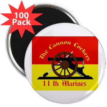 HQC11M - M01 - 01 - HQ Coy - 11th Marines 2.25" Magnet (100 pack) - Click Image to Close