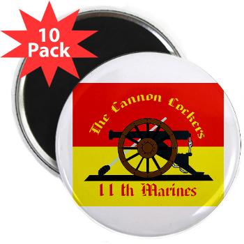 HQC11M - M01 - 01 - HQ Coy - 11th Marines 2.25" Magnet (10 pack) - Click Image to Close