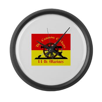 HQC11M - M01 - 03 - HQ Coy - 11th Marines Large Wall Clock