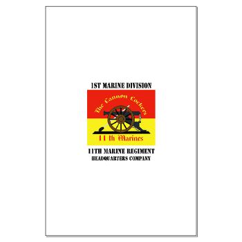 HQC11M - M01 - 02 - HQ Coy - 11th Marines with Text Large Poster - Click Image to Close