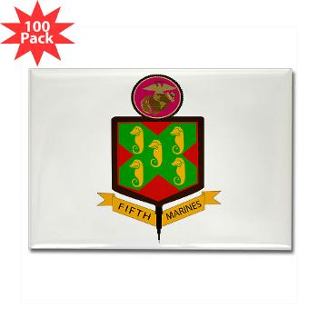 HQC5M - M01 - 01 - HQ Coy - 5th Marines Rectangle Magnet (100 pack) - Click Image to Close