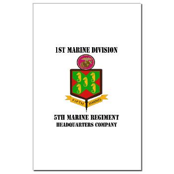 HQC5M - M01 - 02 - HQ Coy - 5th Marines with Text Mini Poster Print