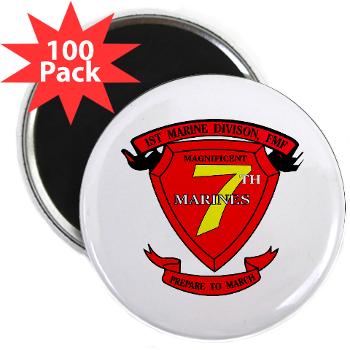 HQC7M - M01 - 01 - HQ Coy - 7th Marines 2.25" Magnet (100 pack) - Click Image to Close