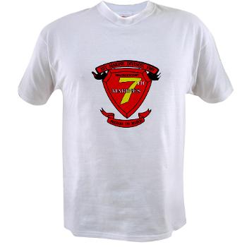 HQC7M - A01 - 04 - HQ Coy - 7th Marines Value T-Shirt - Click Image to Close